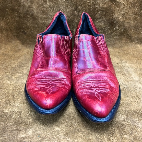 Code West Vintage Red Ankle Booties - Picture 2 of 11